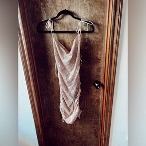 HELLO MOLLY Hand Me a Spritz Bronze Sequin Mini Dress | Never Worn